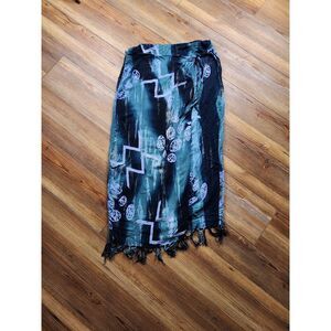 TIE DYE WRAP SKIRT FESTIVAL BEACH VACATION COASTAL GRANDMA HIPPIE FAIRYCORE